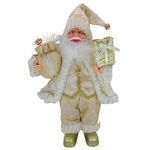 Новогодний декор Promstore 20072 Mos Crăciun, 30cm, Golden Christmas cu cadouri