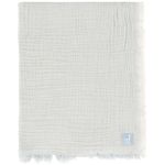 Set de perne si plapume Jollein 516-511-68088 Paturica din muselina Fringe Stripe Sea Green GOTS, 75x100cm