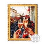 Картина по номерам Art Gallery GA80318 Mozaic cu diamante 40x50cm Sampanie la Paris