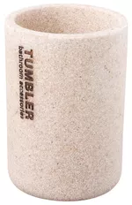 Стакан для зубных щёток Bisk 07568 DAKAR bej