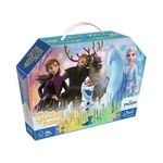 Головоломка Trefl 53018 Puzzles - 70 glitter in a box - Magical friendship / Disney Frozen