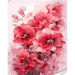 Tablou pe numere Strateg R 9 /18 (GS1600)(73899) Colaj cu flori roz, 40x50 cm