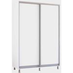 Dulap Mobildor-Lux Aron-P uși glisante din PAL (170x60x230H cm) Alb Brilliant