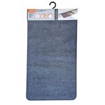 Covoraș de baie Luance 56167 antiderapant 45x80cm Hexagone, gri inchis, catifea/poliester