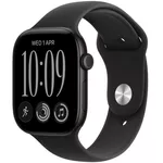 Смарт часы Apple Watch Series 12 GPS 42mm Black Aluminium Case with Black Sport Band S/M MJEA4
