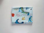 Байковая пелёночка Pampy 100*80 cm Dino Mint