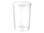 Borcan inalt Phibo 1.5l, cu gradatii, capac twist-off, transparent