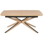 Стол Halmar JAMES, natural/negru