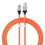 Кабель для моб. устройства Baseus CAKW000707 CoolPlay Series USB-A to Type-C 2.4A 12W 2m, Orange