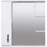 Зеркало для ванной Bayro Allure 800x750 левый белый мат