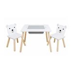 Set de mobilier pentru copii U-Grow UG-74KINET BEAR (măsuța + 2 scaunele)