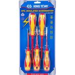 Отвёртка King Tony 30615MR отвертки, изолированые (шлицевые и крестовые) 5 пр.