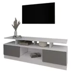 Comodă TV Smartex (16512) Т9 140cm TV Alb+Grafit