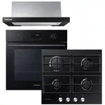 Духовой шкаф, варочная панель и вытяжка Samsung NV68A1110RB/WT + NA64H3000AK/WT + NK24M1030IB/UR