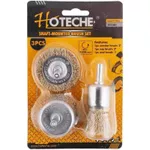 Set de tubulare, bite, duze Hoteche 591001 Perii de găurit cu sârmă 3 buc
