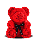 Медведь из красных    роз 70 см
