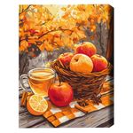 Tablou pe numere BrushMe BS54181 40х50сm (în cutie) Mere cu scorțișoară