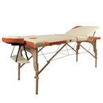 Массажный стол деревянный (макс. 250 кг) inSPORTline Japane 9408 beige (775)