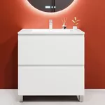 Dulap pentru lavoar Bayro Wings под столешницу / под умывальник Allegro 800 белый мат, напольный