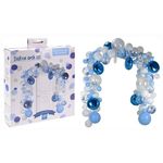 Декор Promstore 24500 Suport arc din 120baloane (transparente, albe, albastru)