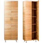 Офисный шкаф Mashtab 10366 Dulap cu rafturi cu 2 usi (600x340x1900) Sonoma