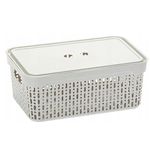 Короб для хранения Promstore 57114 Morsetta XL, 39.3x30x13cm, ceata alba