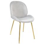 Scaun Deco Roxy Grey+Golden Leg HLR-14