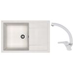 Мойка кухонная со смесителем Dr.Gans Techno 760 + SanDonna F 1069 alb