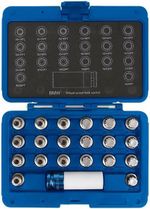 Set de tubulare, bite, duze King Tony 9BW0221 Набор головок для секреток BMW, 21 пр.