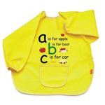 Bavețică BabyJem 049 Sort cu maneci pentru activitati ABC Galben