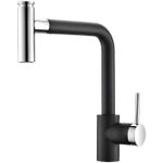 Смеситель кухонный Helika-AquaSanita 7783-601 Dolus Black metallic