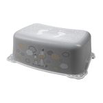 Oală Bisk 08319 Taburet inaltator pentru copii Zebra, antiderapant, gri