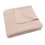 Set de perne si plapume Jollein 516-511-67067 Paturica Basic Knit Wild Rose, 75x100cm