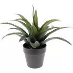 Decor pentru grădină ProGarden 49435 Plantă decorativă de Aloe 25cm, în ghiveci, gri