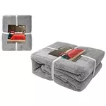 Textile de casă Promstore 53370 Cuvertura de pat 200x220cm NH Battariye poliester gri