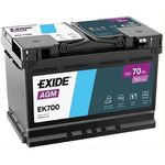 Acumulator auto Exide EK700 AGM