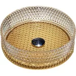 Раковина SanDonna ST-GL04D din sticla pe blat rotund Auriu