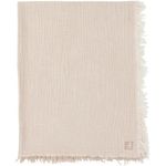 Детское постельное белье Jollein 516-522-68090 Paturica din muselina Fringe Stripe Biscuit GOTS, 120x120cm