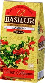 Ceai negru  Basilur Magic Fruits,  Cranberry, 100 g