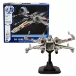 Конструктор Spin Master 6069813 Puzzl 4D: Nava Spațială Xwing, seria Star Wars, 160 piese