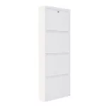 Полка для обуви Trendy Locking 4 Piece Metal-White, 50x136x15cm