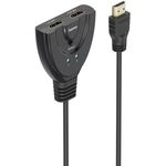 Adaptor IT Hama 205323 4K HDMI™ 2x1 Toggle Switch, 2x HDMI™ Socket - 1x HDMI™ Plug