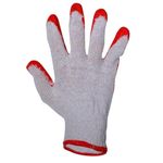 Îmbrăcăminte de lucru Lahti Pro 7503273 Mănuşi vampirki cu protecţie latex, roşu-albe, L (12per), L210609W