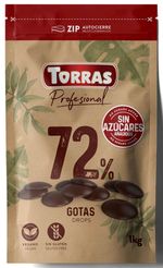 Темный шоколад 72% какао без сахара, глютена для выпечки 1 кг
