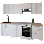 Mobilă pentru bucatarie Smartex (30067) K2 260сm Alb