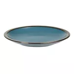 Farfurie Promstore 45813 Тарелка десертная 21cm Metallic Rim Blu, керамика