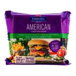 Плавленый сыр Emborg American Cheddar ломтики, 200г