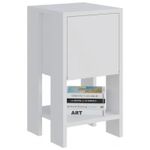 Noptieră Trendy Ema Alb, Alb, 30x55x30cm (GTR001508)