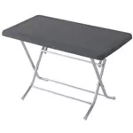 Masă Hydro S Masă din plastic cu picioare din metal, 114x63x74, Gri Antracit