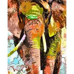 Картина по номерам Strateg 58125 Elefant in vopsele 40x50cm